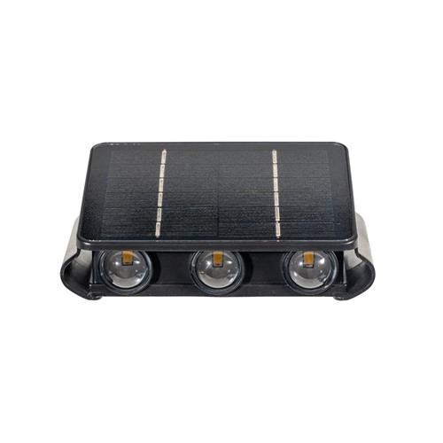 Đèn hắt tường năng lượng mặt trời Modi MD-SWL-V6-PRO WW Màu Đen