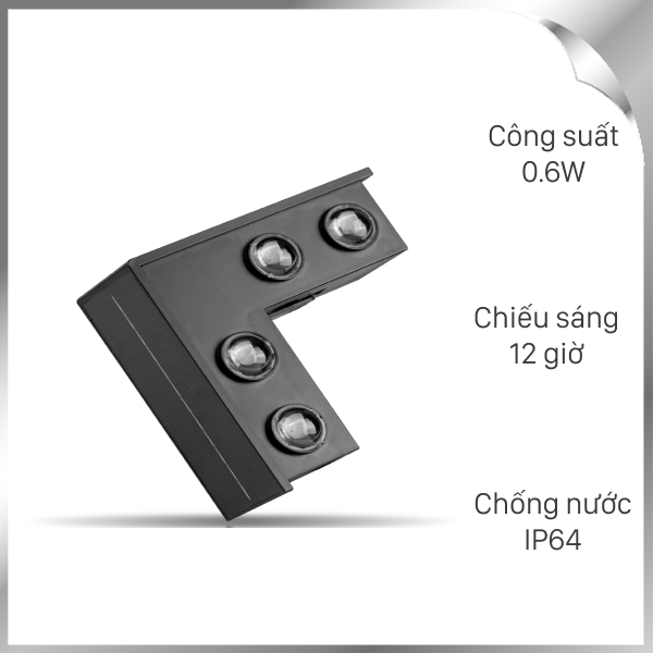 Đèn hắt tường năng lượng mặt trời Modi MD-SWL-L8 WW