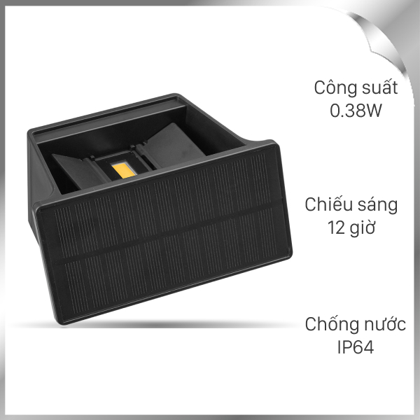 Đèn hắt tường năng lượng mặt trời Modi MD-SOLAR-W7005 WW