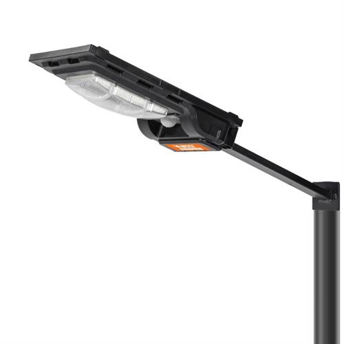 Đèn đường liền thể năng lượng mặt trời Modi MD-SLT27-30-W WW Màu Đen