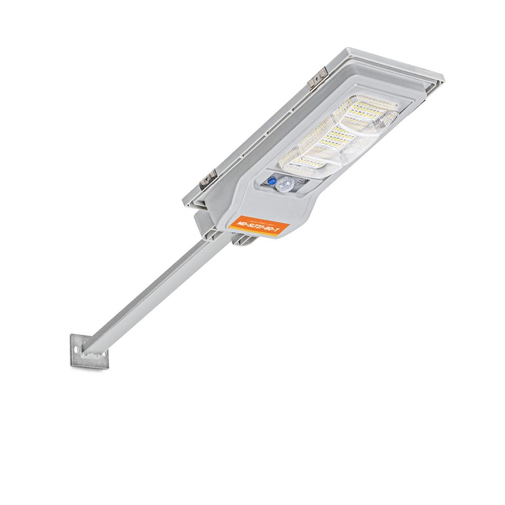 Đèn đường liền thể năng lượng mặt trời Modi MD-SLT27-80-W WH Màu Trắng