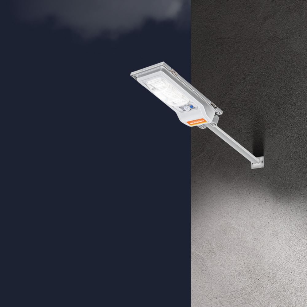 Đèn đường liền thể năng lượng mặt trời Modi MD-SLT27-80-W WH Màu Trắng