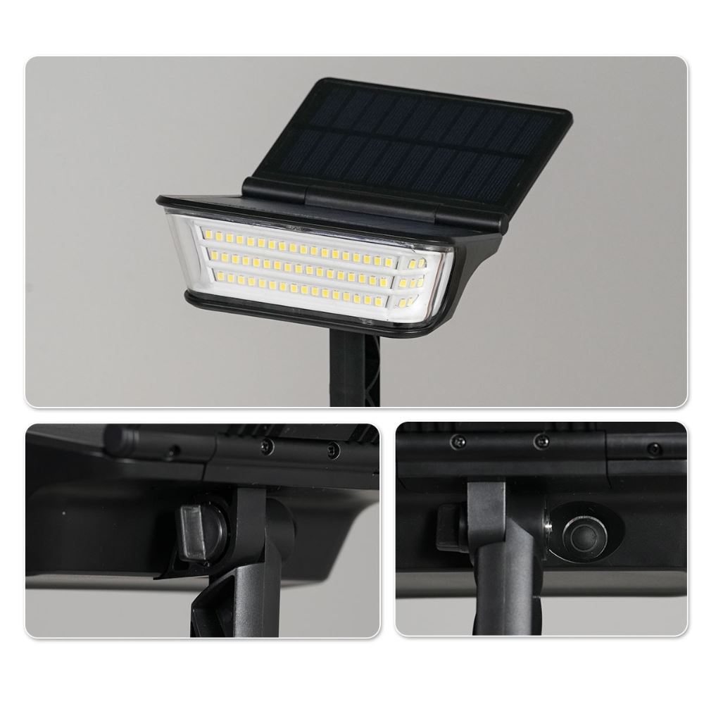 Đèn năng lượng mặt trời đa năng Modi MD-SOLAR-H1031-2P WW Màu Đen