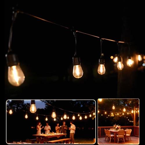 Đèn dây trang trí năng năng lượng mặt trời Modi MD-SLB-10M20B NEW WW Màu Đen