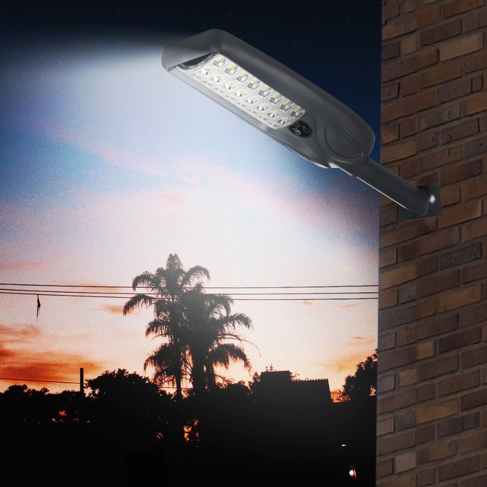 Đèn đường liền thể năng lượng mặt trời Modi MD-SLT97-30-W WH Màu Xám