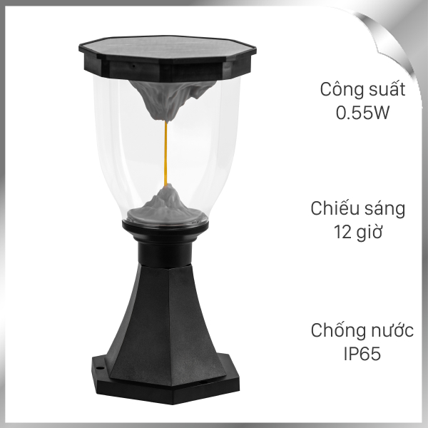 Đèn năng lượng mặt trời đa năng Modi MD-SOLAR-D6001 WW