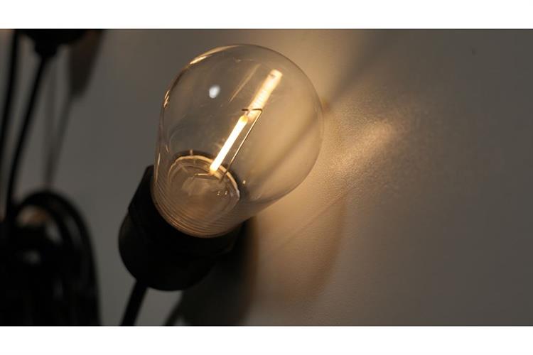 Đèn dây trang trí năng năng lượng mặt trời Modi MD-SLB-10M20B SUPER WW Màu Đen
