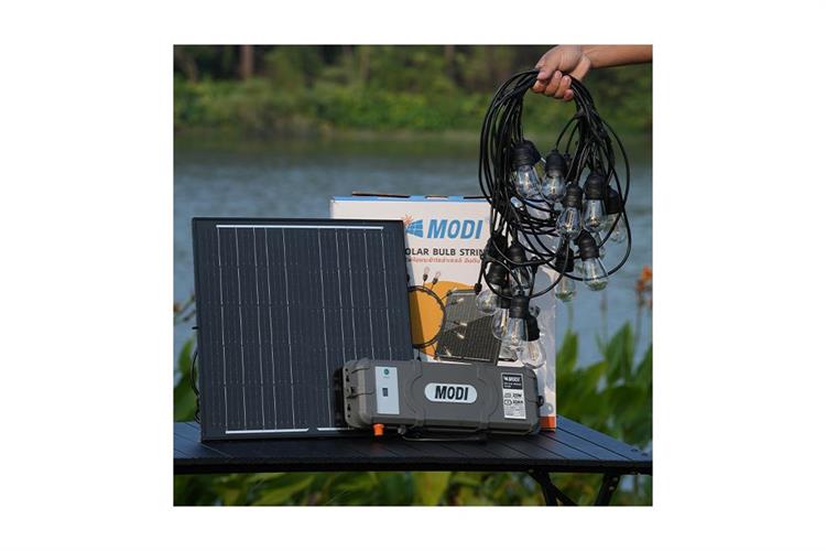 Đèn dây trang trí năng năng lượng mặt trời Modi MD-SLB-10M20B SUPER WW Màu Đen