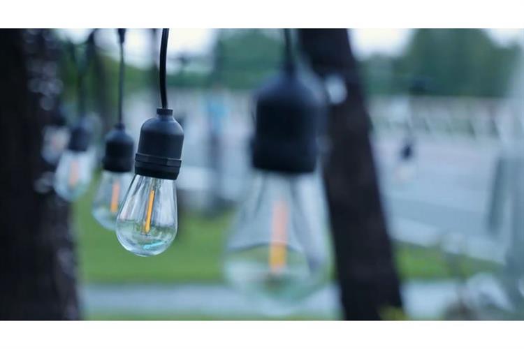 Đèn dây trang trí năng năng lượng mặt trời Modi MD-SLB-10M20B SUPER WW Màu Đen