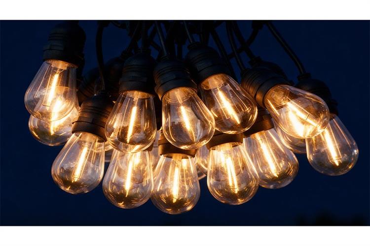 Đèn dây trang trí năng năng lượng mặt trời Modi MD-SLB-10M20B SUPER WW Màu Đen