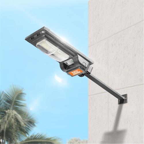 Đèn đường liền thể năng lượng mặt trời Modi MD-SLT27-30-W WH Màu Đen