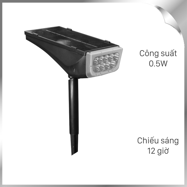 Đèn cắm cỏ năng lượng mặt trời Modi MD-SSL-01 WH