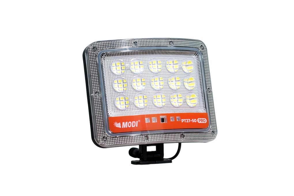 Đèn pha năng lượng mặt trời Modi MD-PT27-50-PRO Màu Xám