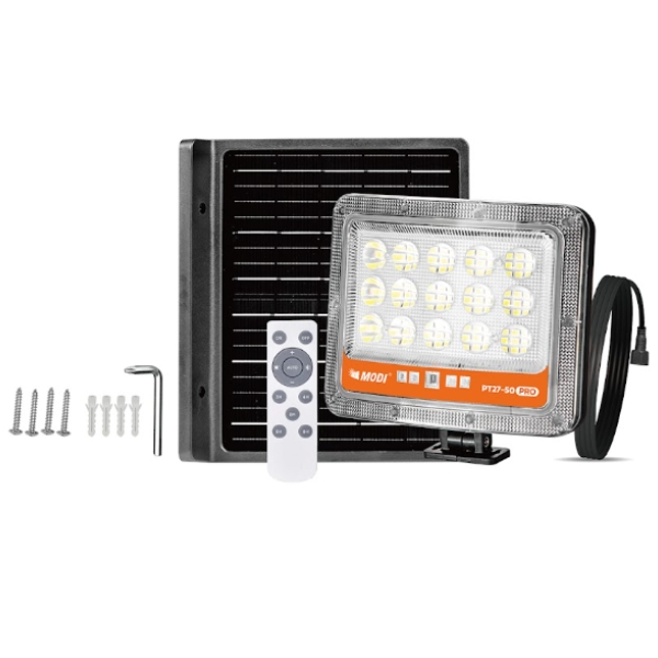 Đèn pha năng lượng mặt trời Modi MD-PT27-50-PRO