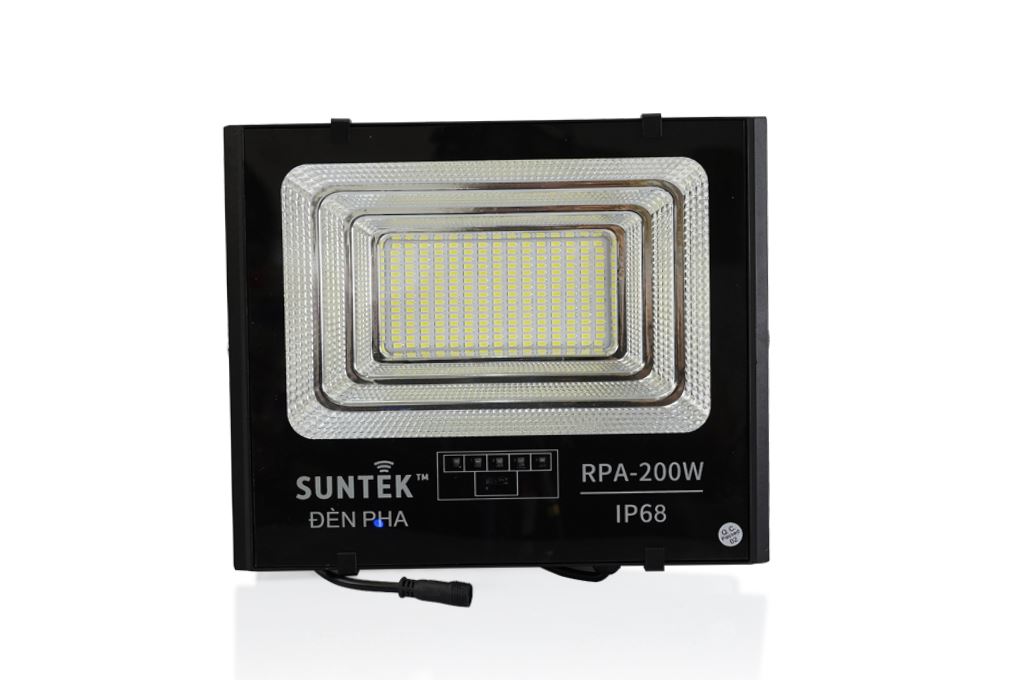 Đèn pha năng lượng mặt trời SUNTEK RPA-200W Màu Đen