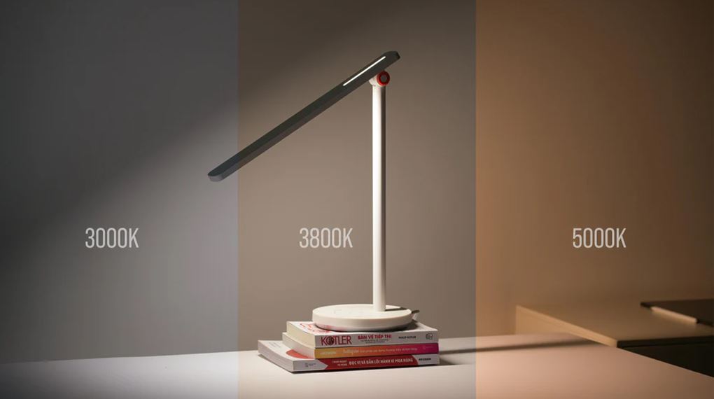 Ba mức nhiệt độ màu trên HyperWork Nova HPW-DL02-WHT phù hợp nhiều nhu cầu sử dụng