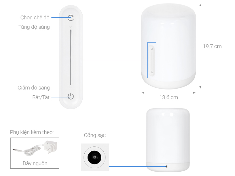 Đèn ngủ thông minh Xiaomi Mi Bedside Lamp 2