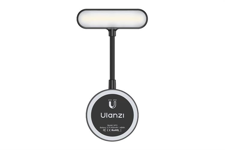 Đèn Livestream Magnetic Cổ Vịt Gắn Điện Thoại 2W 400mAh Ulanzi M10 Màu Đen
