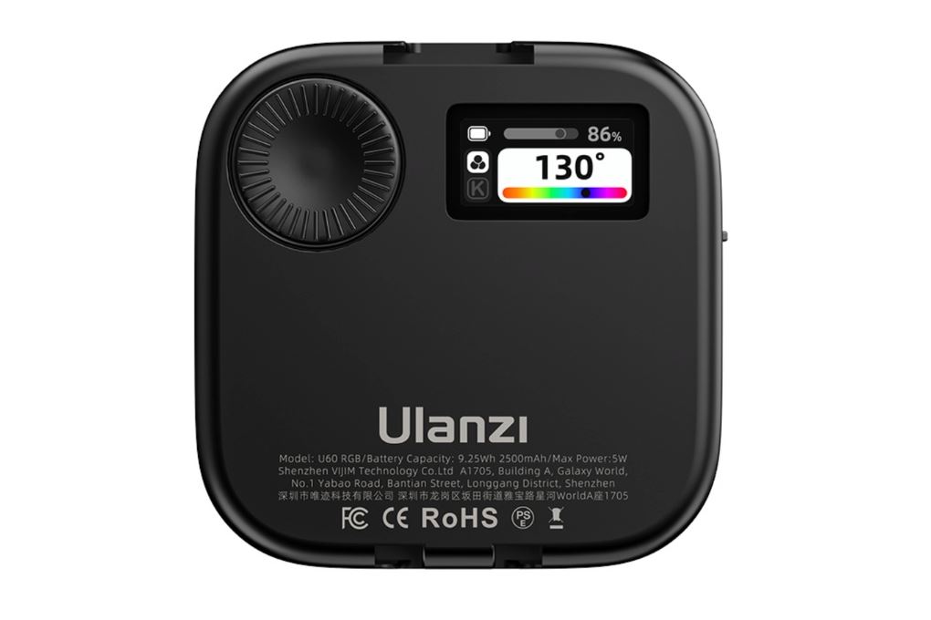 Đèn Livestream LED RGB Full Color 60 Bóng 5W 2500mAh Ulanzi U60 Màu Đen