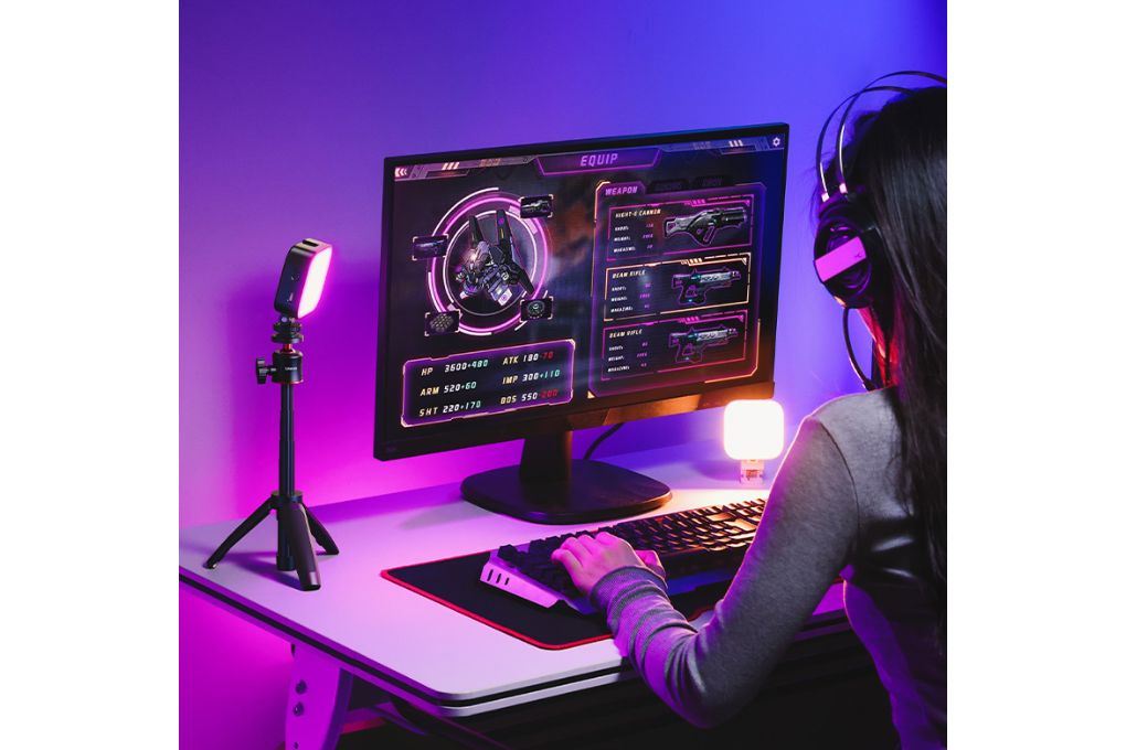 Đèn Livestream LED RGB Full Color 60 Bóng 5W 2500mAh Ulanzi U60 Màu Đen