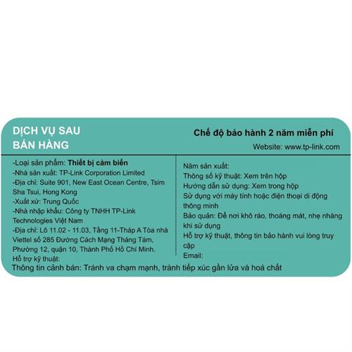 Cảm biến nhiệt độ và đổ ẩm thông minh TP-Link Tapo T315 Màu Trắng