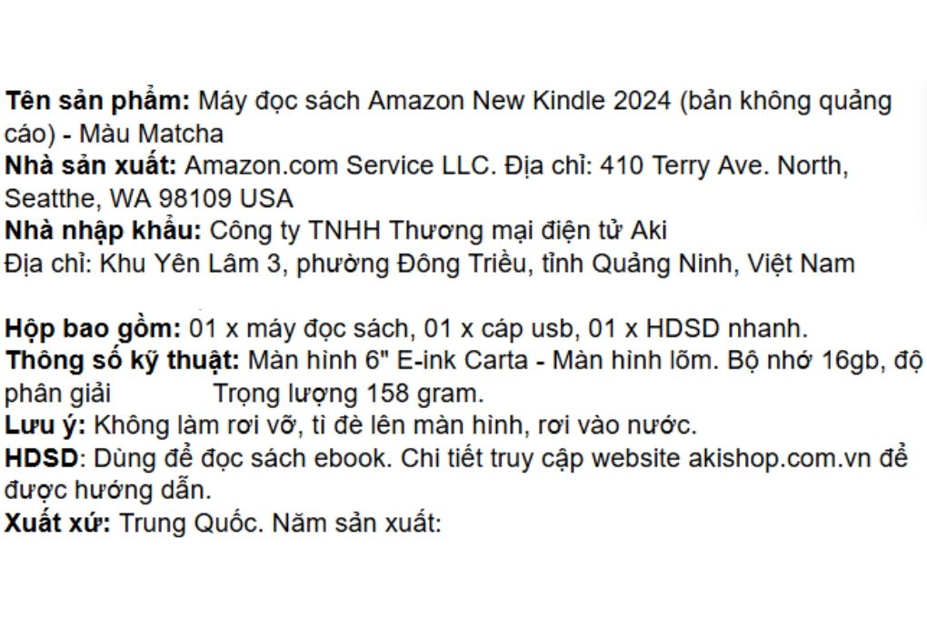 Máy đọc sách New Kindle 2024 6 inch 16 GB - 4