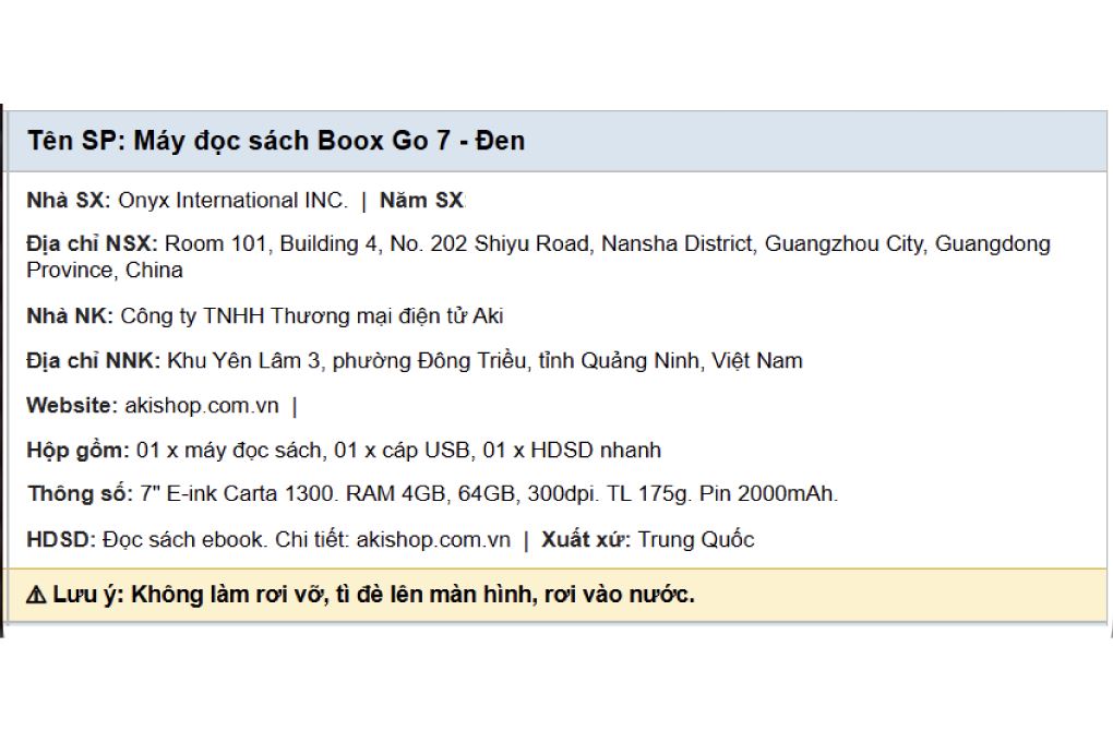 Máy đọc sách Boox Go 7 7inch 64GB - 5