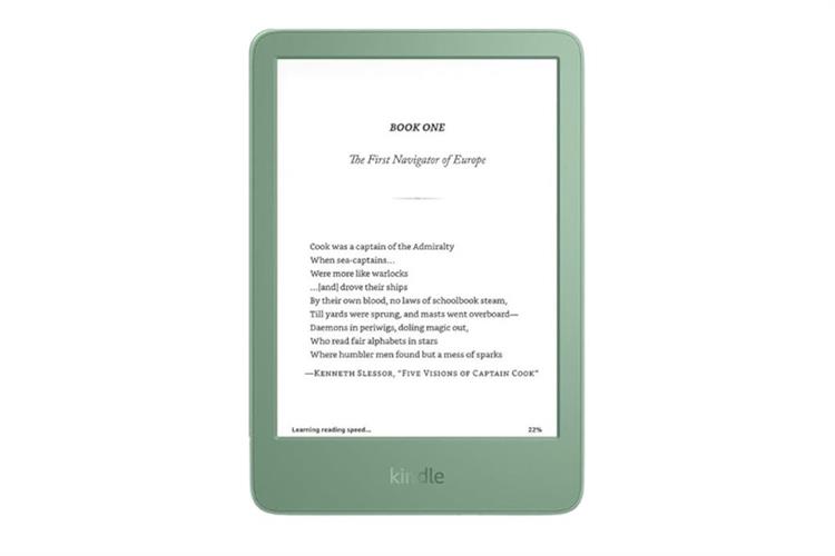 Máy đọc sách Kindle (2024) 6inch 16GB (Bản có quảng cáo) Màu Xanh lá