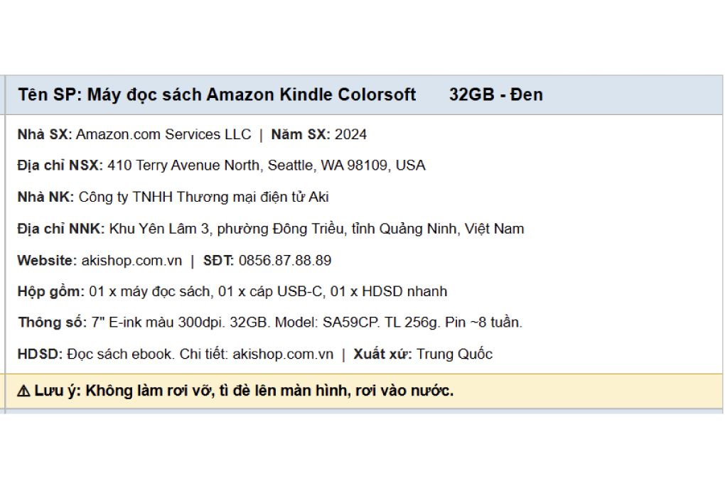 Máy đọc sách Kindle Colorsoft Signature 7inch 32GB - 4