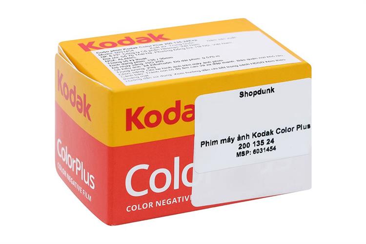 Phim máy ảnh Kodak Plus Film 200 135 (36 x 1 hộp) Màu Vàng