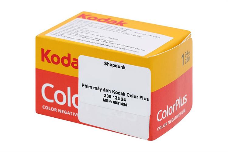 Phim máy ảnh Kodak Plus Film 200 135 (36 x 1 hộp) Màu Vàng