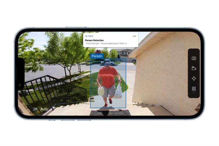 Chuông Cửa Camera Thông Minh 3MP TP-Link Tapo D205 Màu Đen