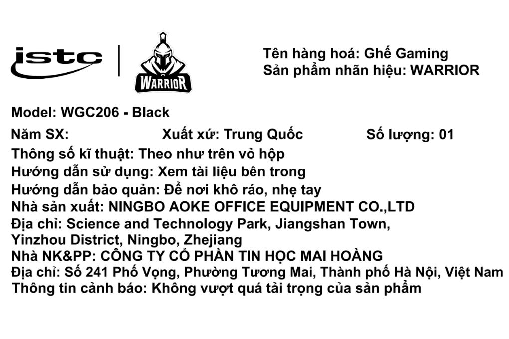 Ghế Gaming WARRIOR Raider Series WGC206 - 2