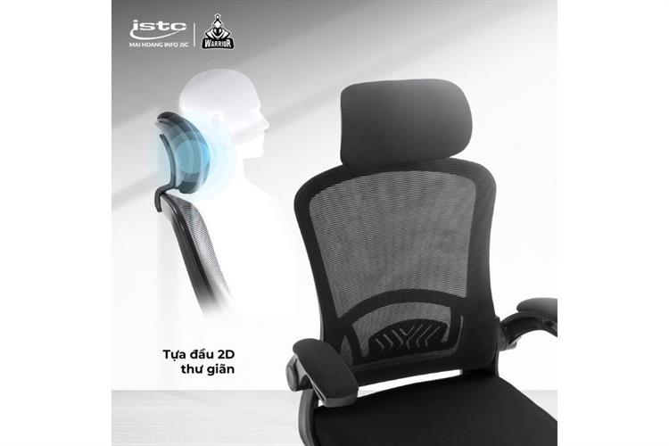 Ghế công thái học Ergonomic WARRIOR Pawn Series WEC106 Màu Đen
