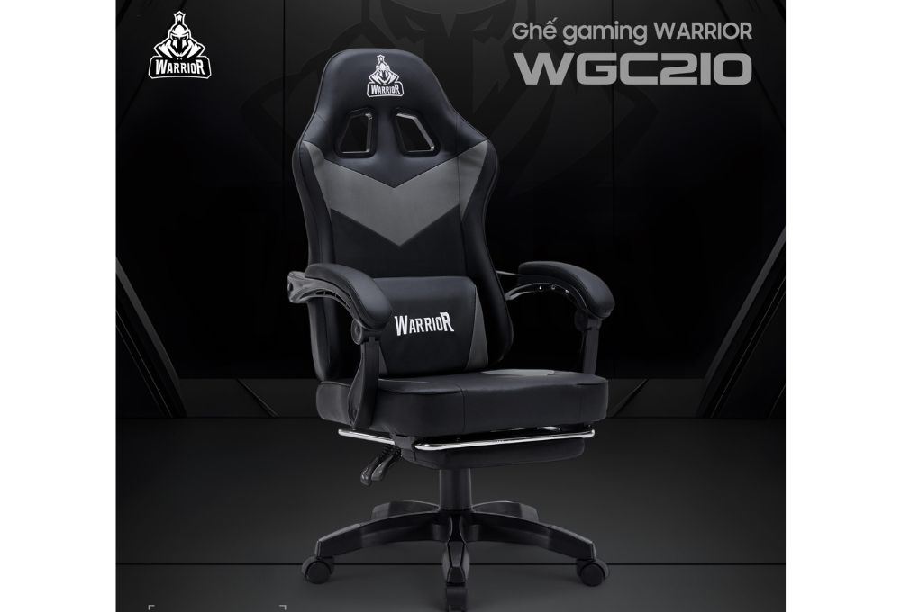 Ghế chơi game WARRIOR Raider Series WGC210 Đen - Xám - 10