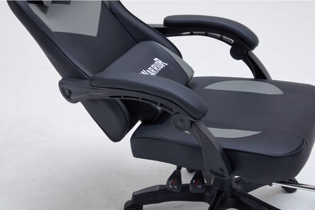 Ghế chơi game WARRIOR Raider Series WGC210 Đen - Xám - 2