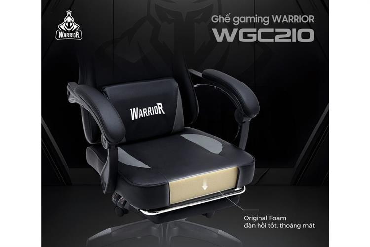 Ghế chơi game WARRIOR Raider Series WGC210 Màu Đen - Xám