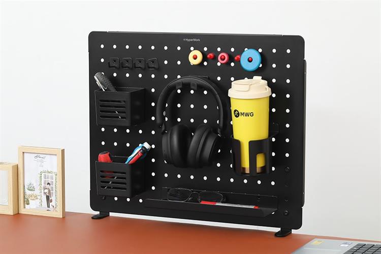 Bảng treo đồ Pegboard Hyperwork PG02 Đen Màu Đen