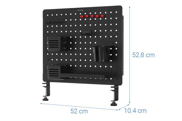 Bảng treo đồ Pegboard Hyperwork PG02 Đen Màu Đen