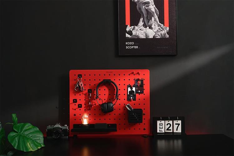 Bảng treo đồ Pegboard Hyperwork PG02 Đỏ Màu Đỏ