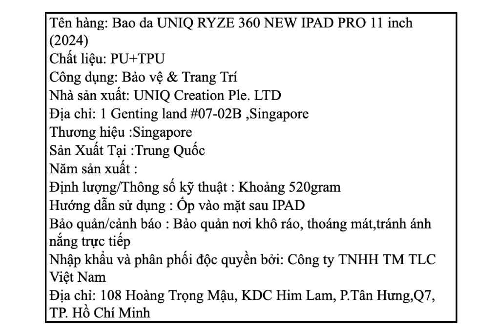 Bao da nắp gập iPad Air M4/M3/M2 13 inch Nhựa TPU da PU UNIQ RYZE 360 Màu Xám