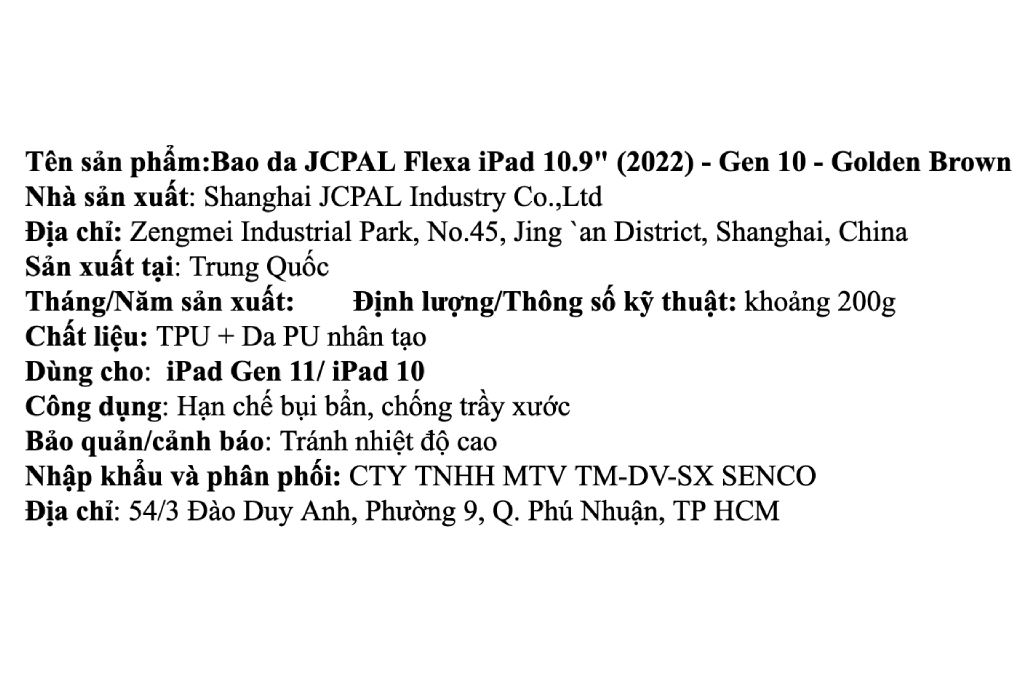 Bao da iPad A16/ iPad 10 TPU PU JCPAL Flexa - 4