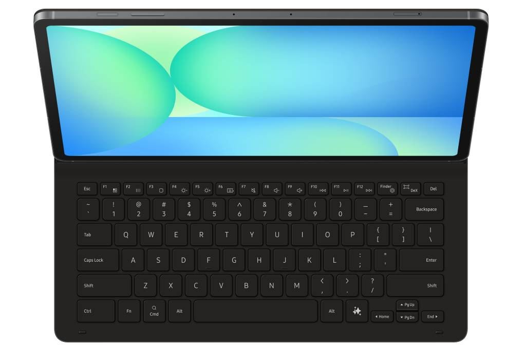 Bao da nắp gập Galaxy Tab S10 FE+ Samsung kèm bàn phím AI Chính hãng Màu Đen