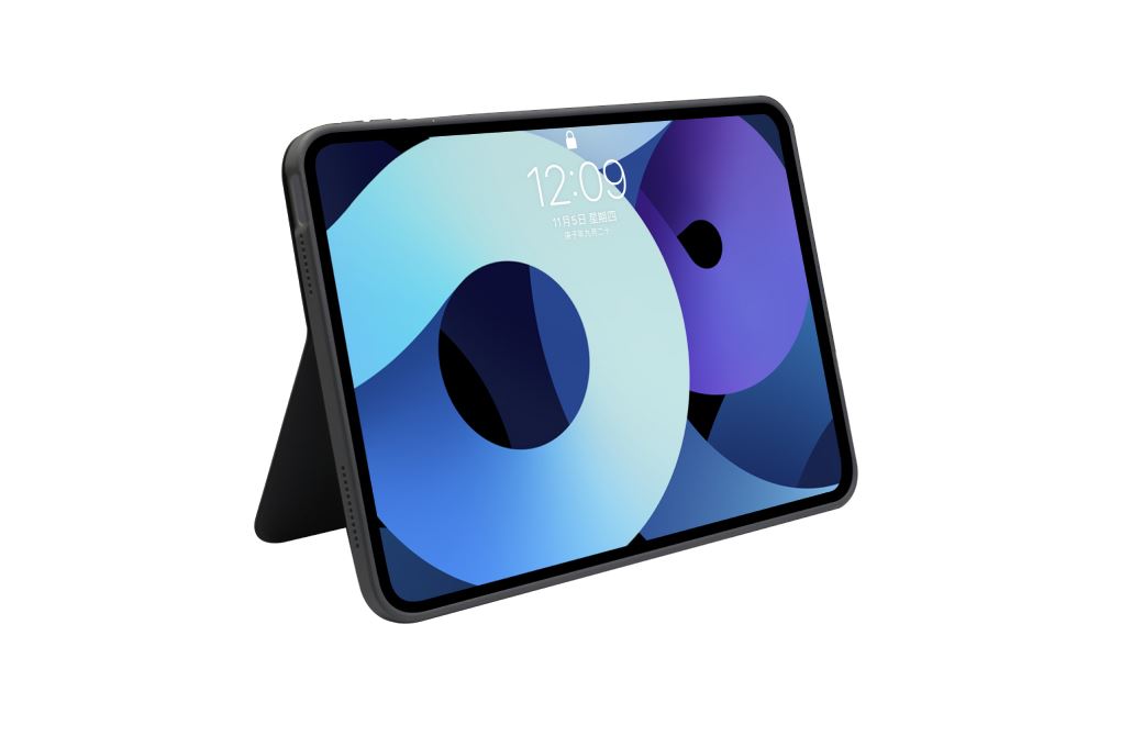 Ốp lưng iPad A16/iPad 10 PU PC TPU AVA+ OC LOGI STAND Màu Đen