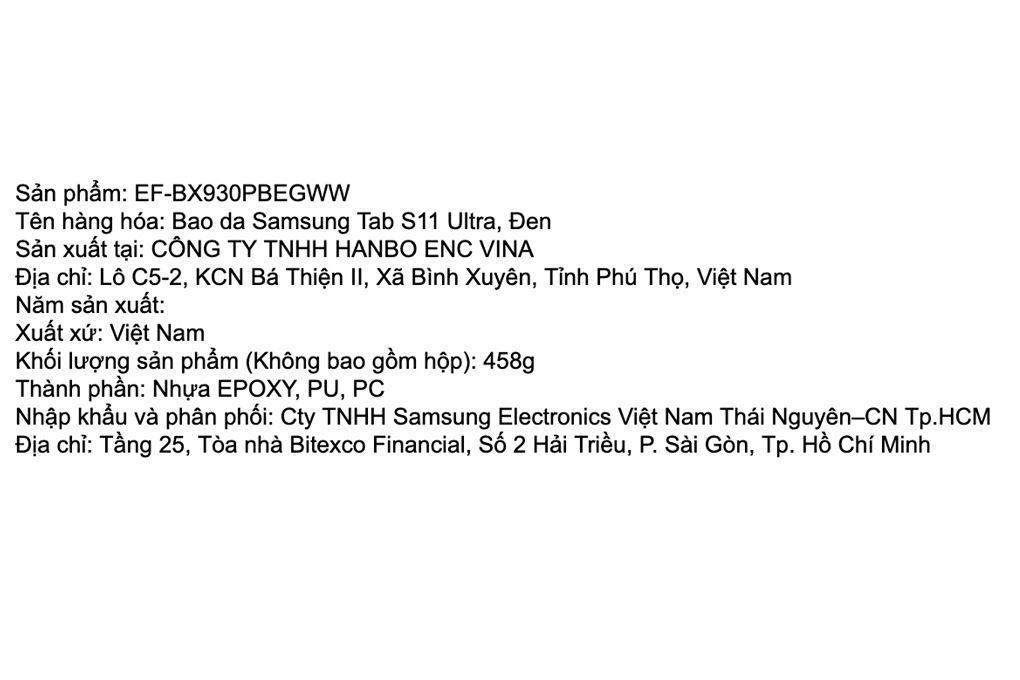 Bao da Galaxy Tab S11 Ultra Samsung Chính hãng - 9