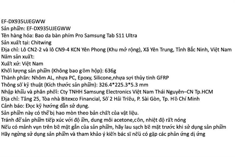 Bao da Galaxy Tab S11 Ultra Kèm Bàn Phím Pro Samsung Màu Xám
