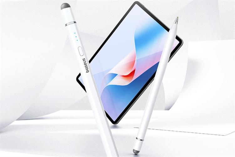 Bút cảm ứng Baseus Wise Writing HN1 Universal Version Wired Charging 2-in-1 Stylus For HUAWEI/XIAOMI Moon White B0004F Màu Trắng