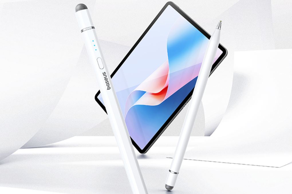 Bút cảm ứng Baseus Wise Writing HN1 Universal Version Wired Charging 2-in-1 Stylus For HUAWEI/XIAOMI Moon White B0004F Màu Trắng