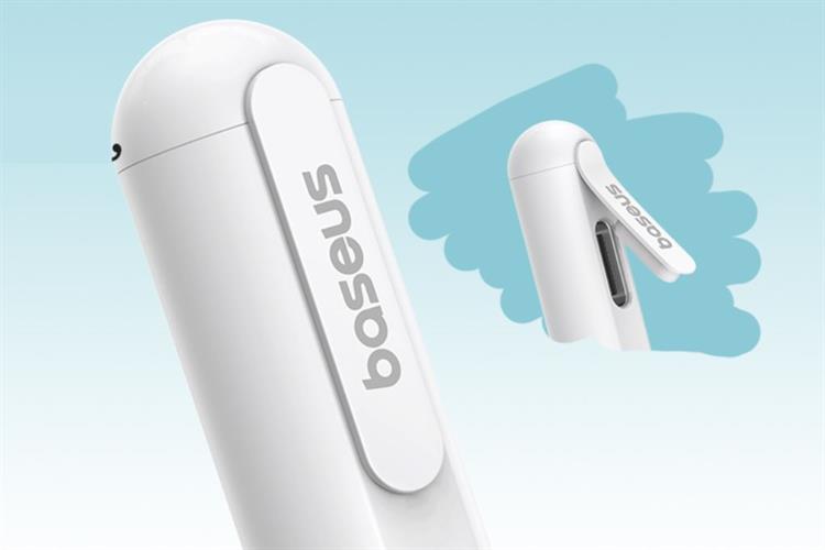 Bút cảm ứng Baseus Smooth Writing 3 Wired Charging Stylus Active Wireless Version Moon White BS-PS052 Màu Trắng