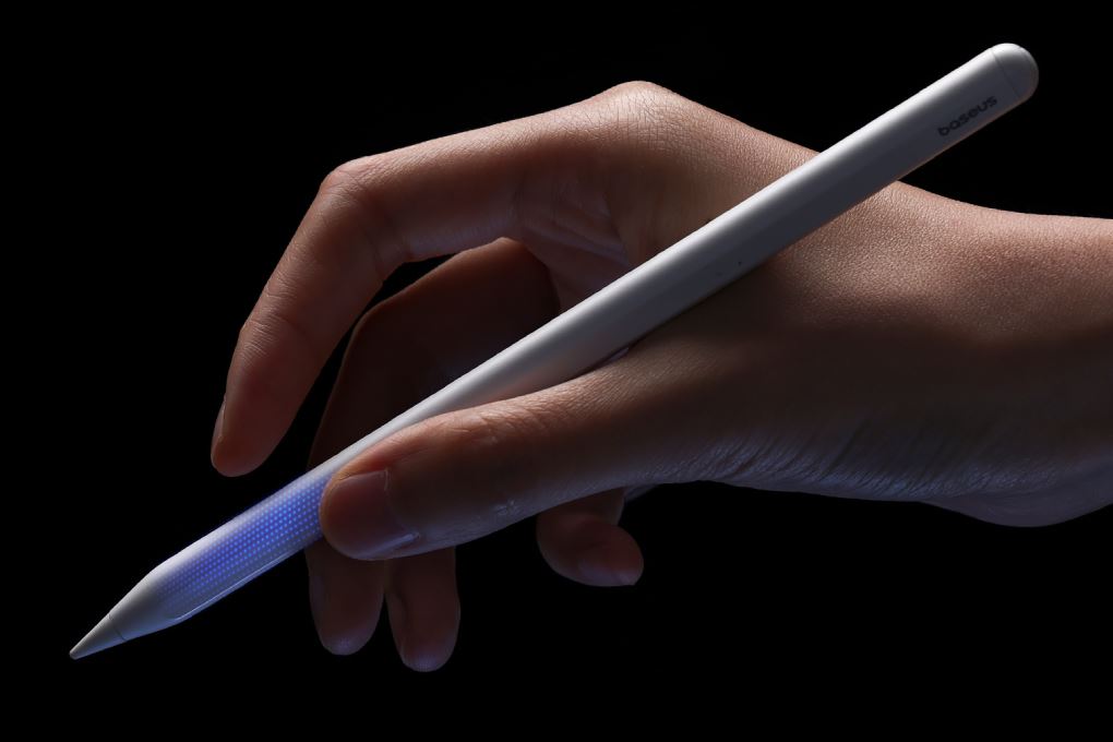 Bút cảm ứng Baseus Smooth Writing PS3 Pro 360° Touch Operation Wired Charging Stylus Moon White BS-PS054 Màu Trắng